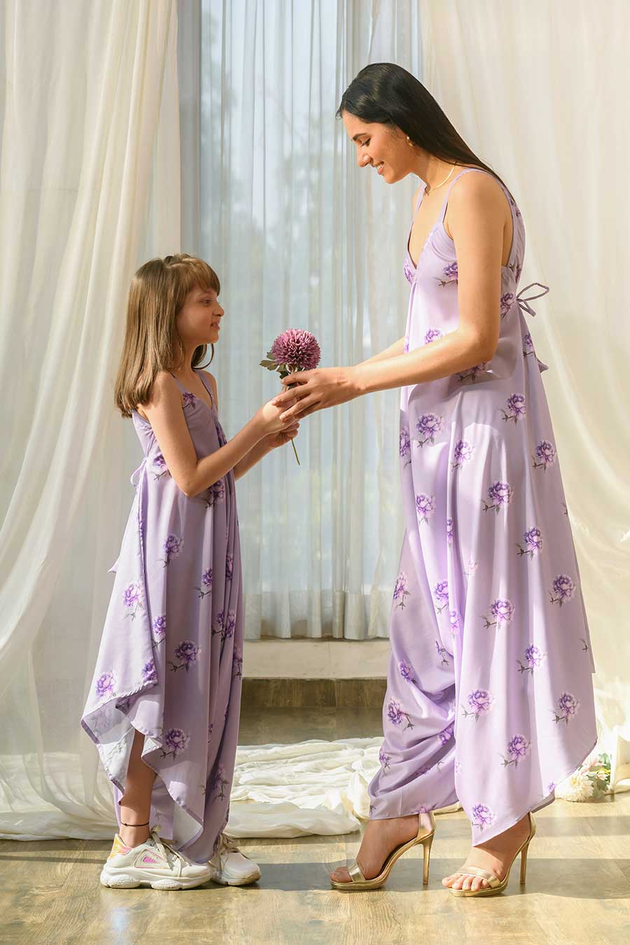 Mother Daughter Lilac Palazzo Jumpsuit