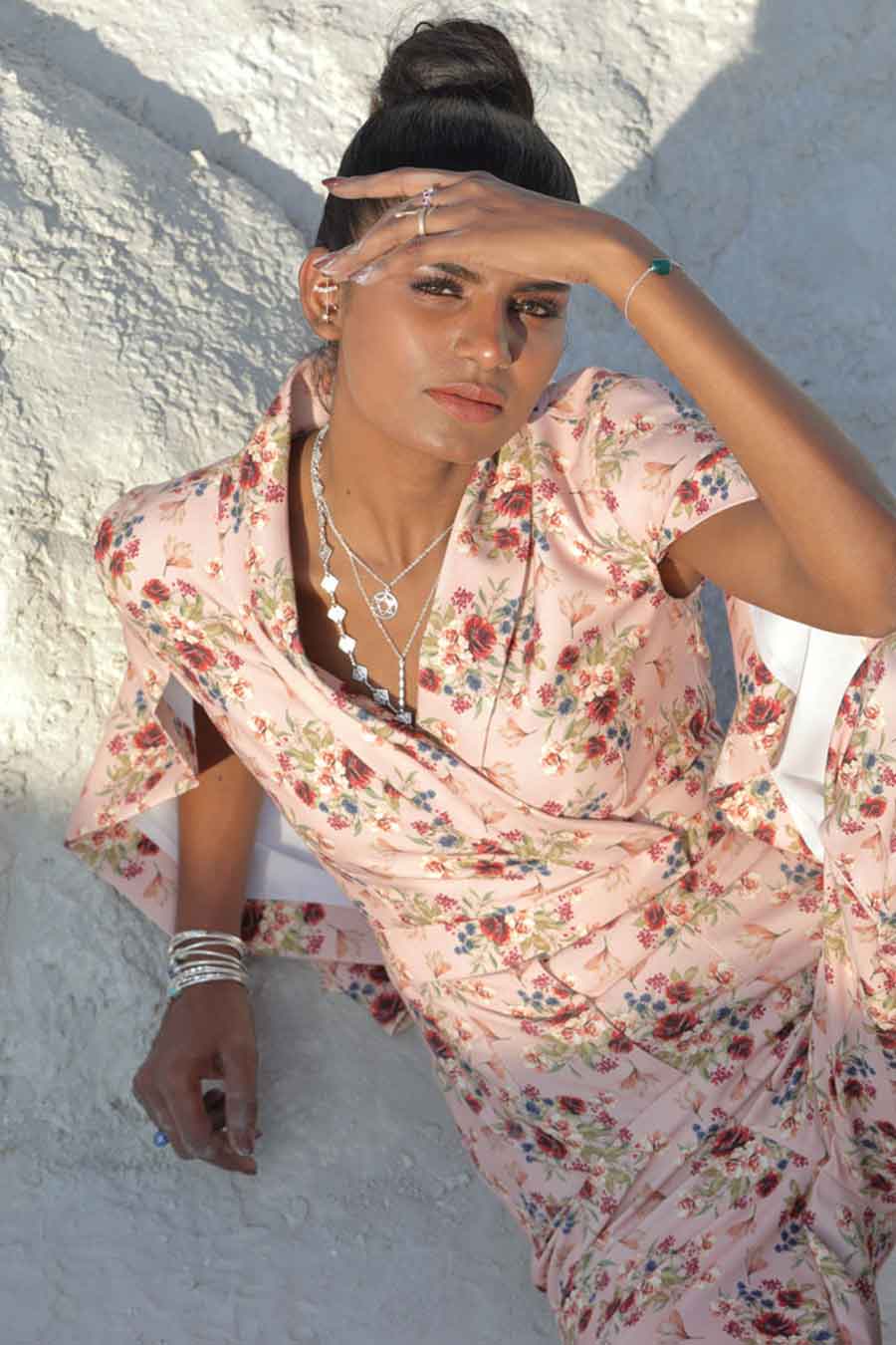 Carnation Pink Formal Jumpsuit