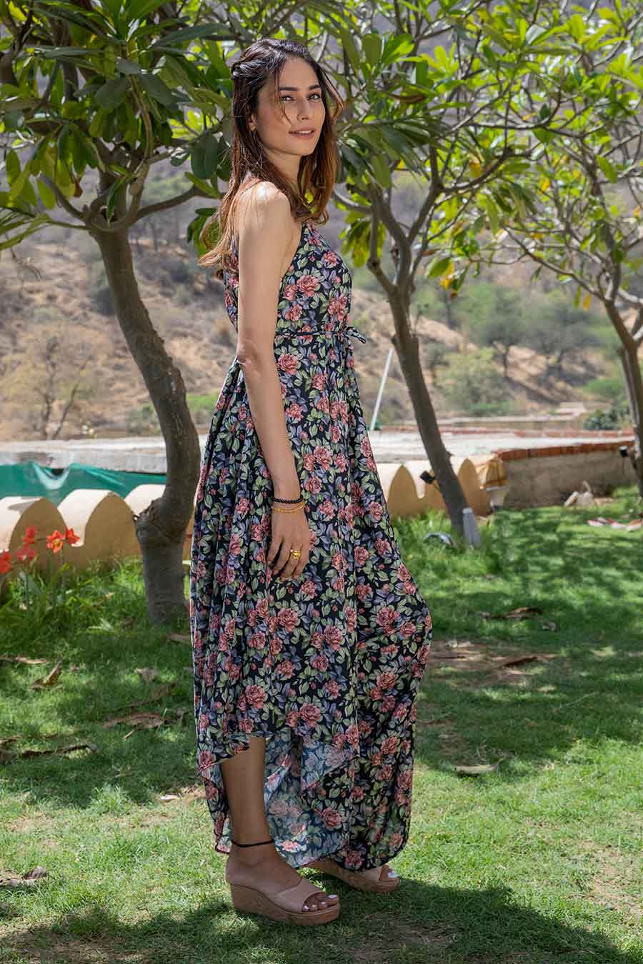 Iris Black Palazzo Jumpsuit