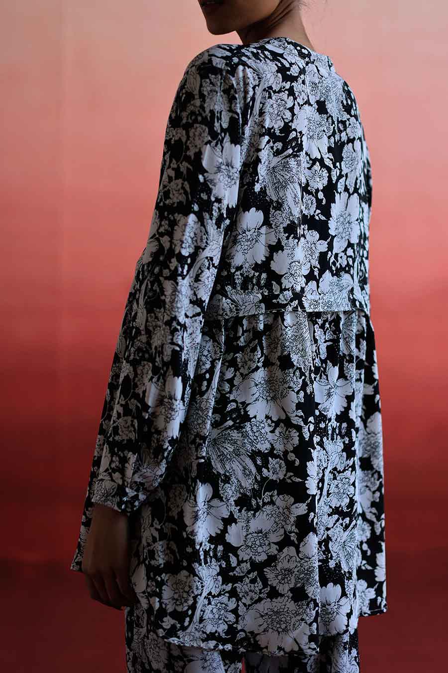 QIAN - Grid Shirt & Pant Co-Ord Set