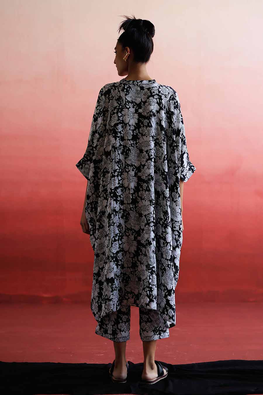 QIAN - Long Kaftan & Pant Co-Ord Set