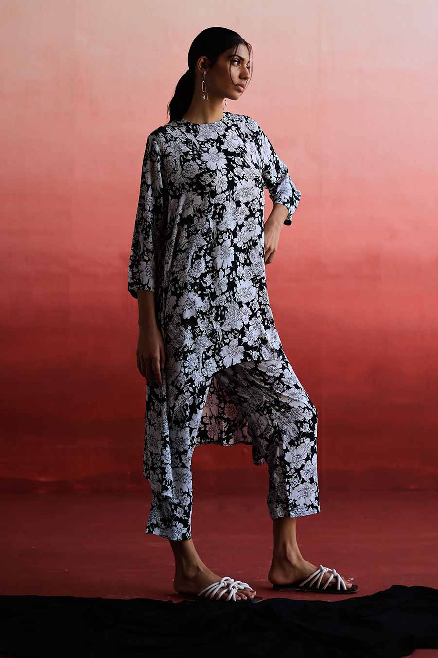 QIAN - Long MJ Tunic & Pant Co-Ord Set