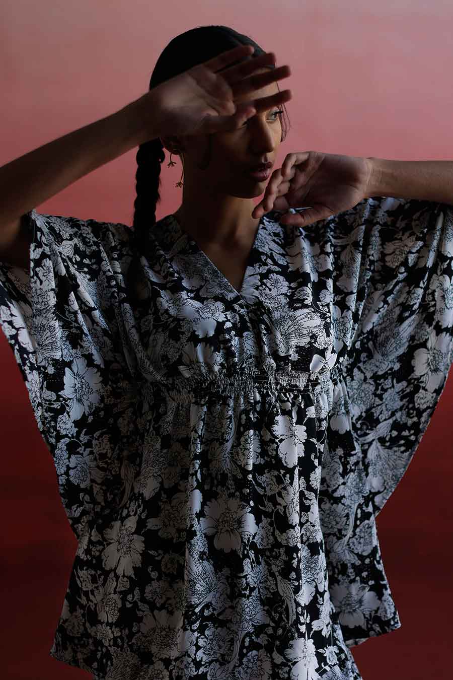 QIAN - Smocking Top & Pant Co-Ord Set