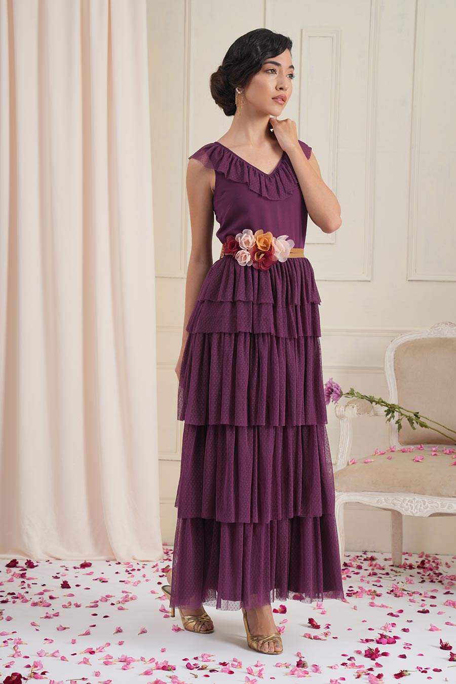 Purple Tier Dress