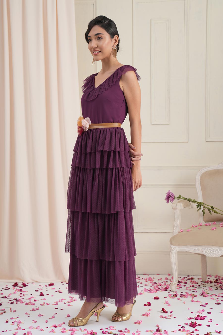 Purple Tier Dress