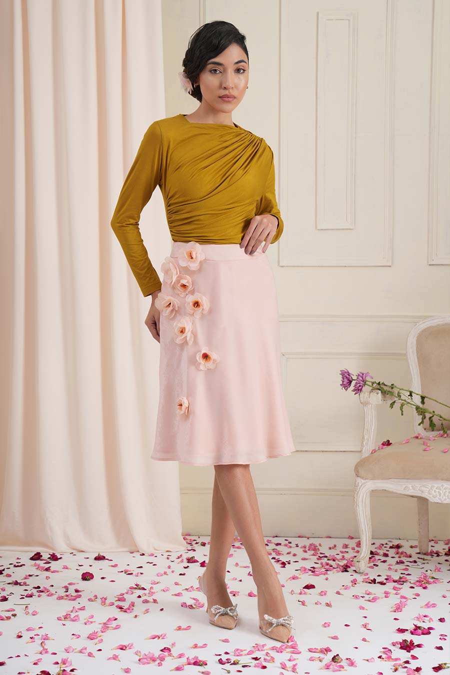 Pink Funnel Skirt