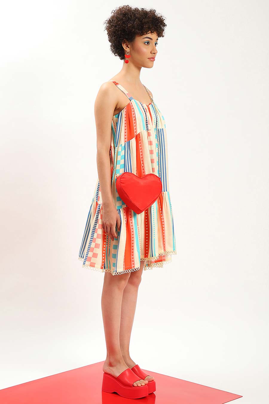 Multicolour Rachael Candy Stripe Dress