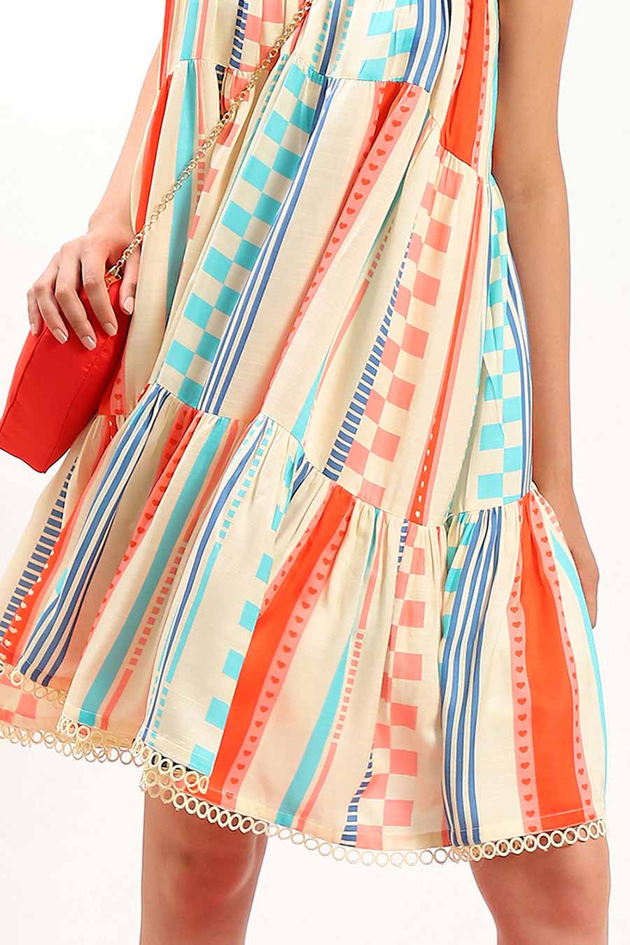 Multicolour Rachael Candy Stripe Dress