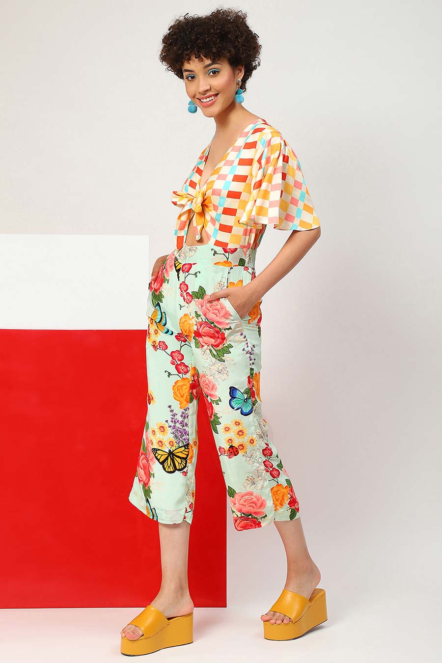 Multicolour Floral Print Jumpsuit