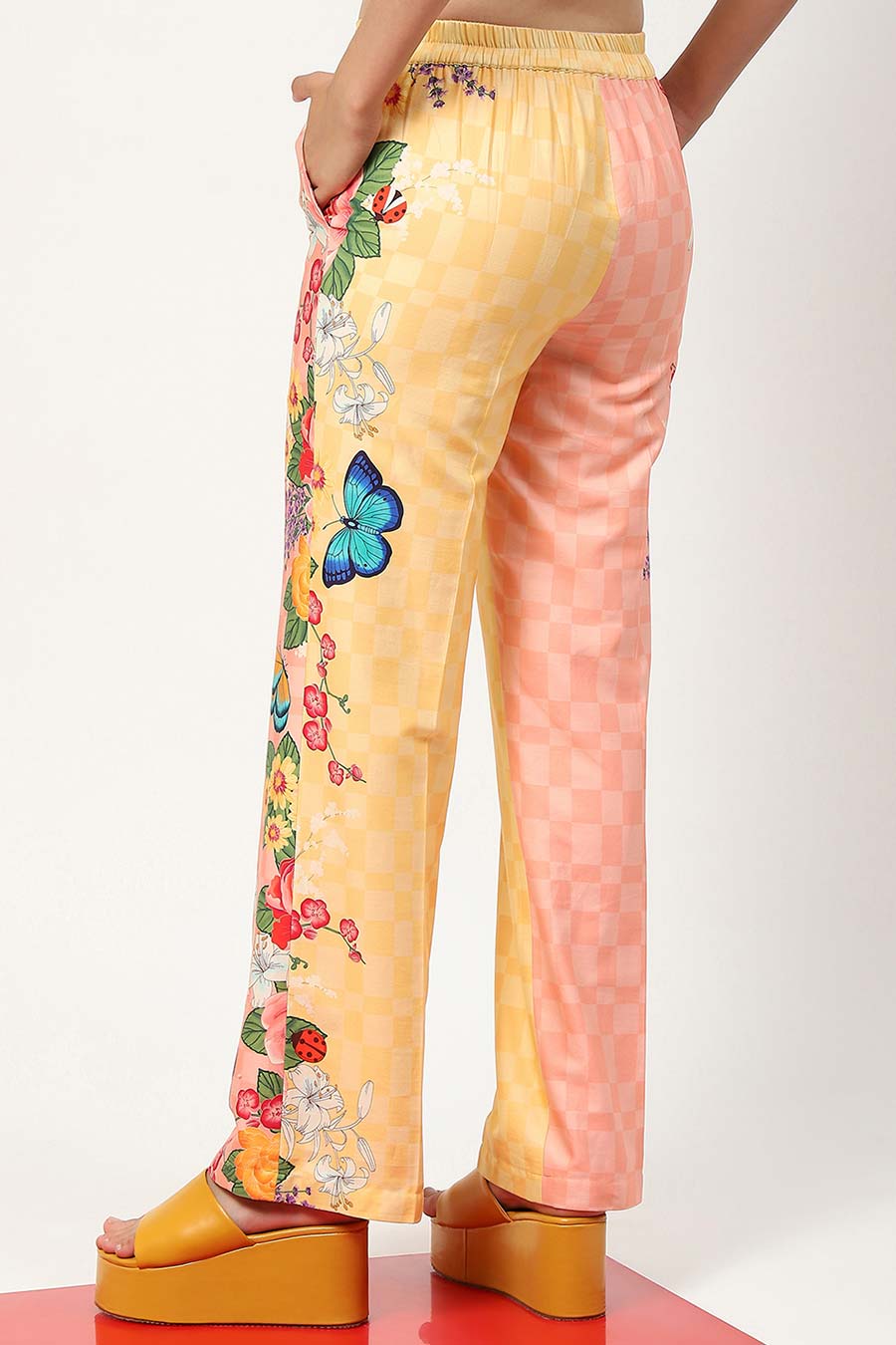 Multicolour Floral Print Pants