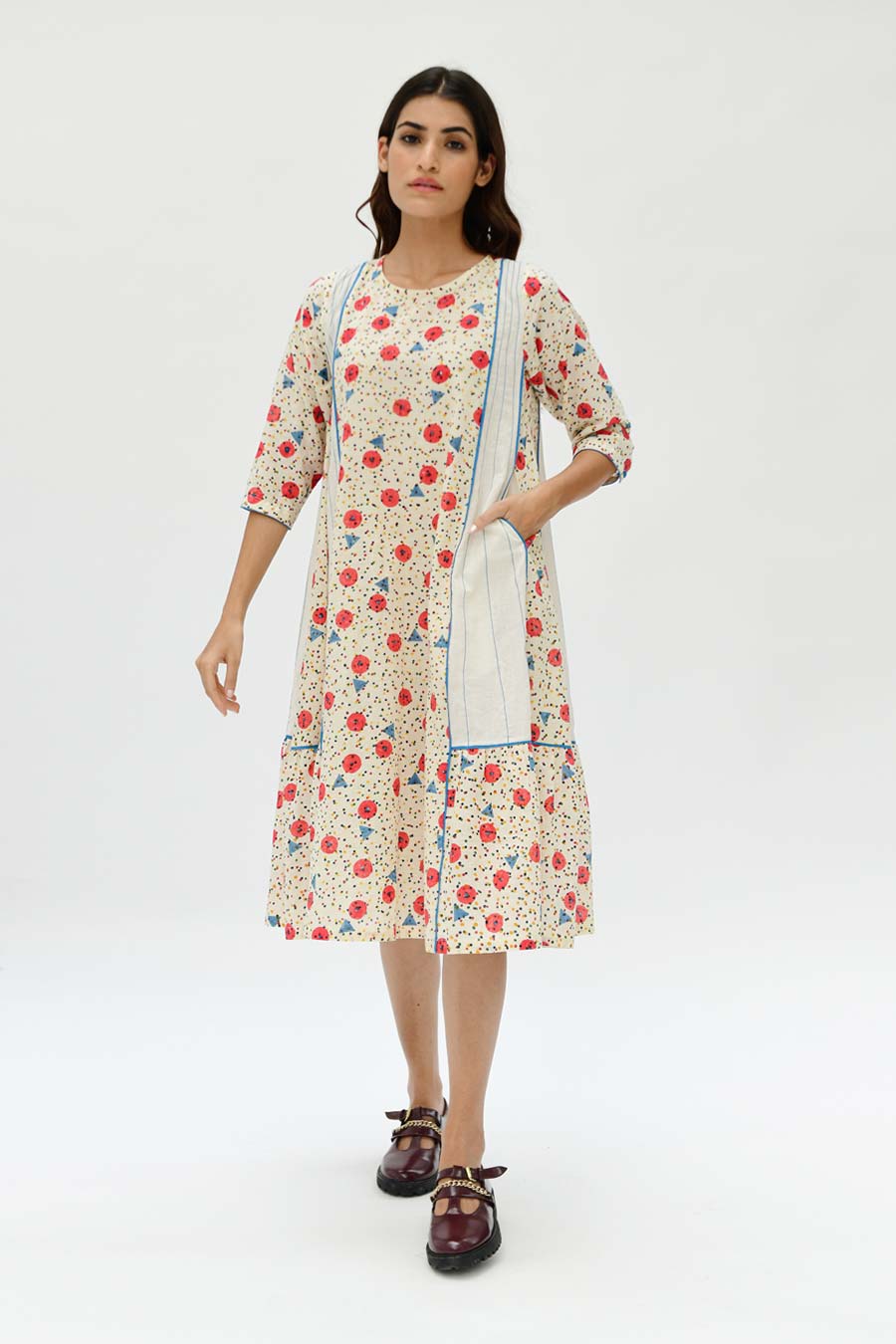 Organic Cotton Orbit Panelled Dress
