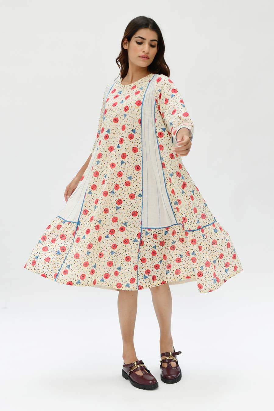Organic Cotton Orbit Panelled Dress