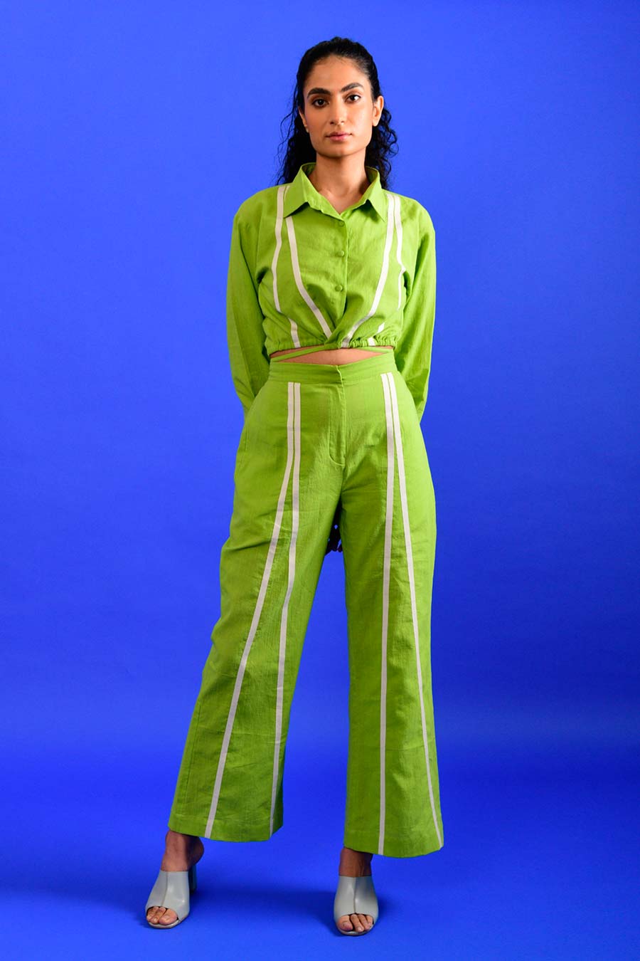 Solid Green Pants