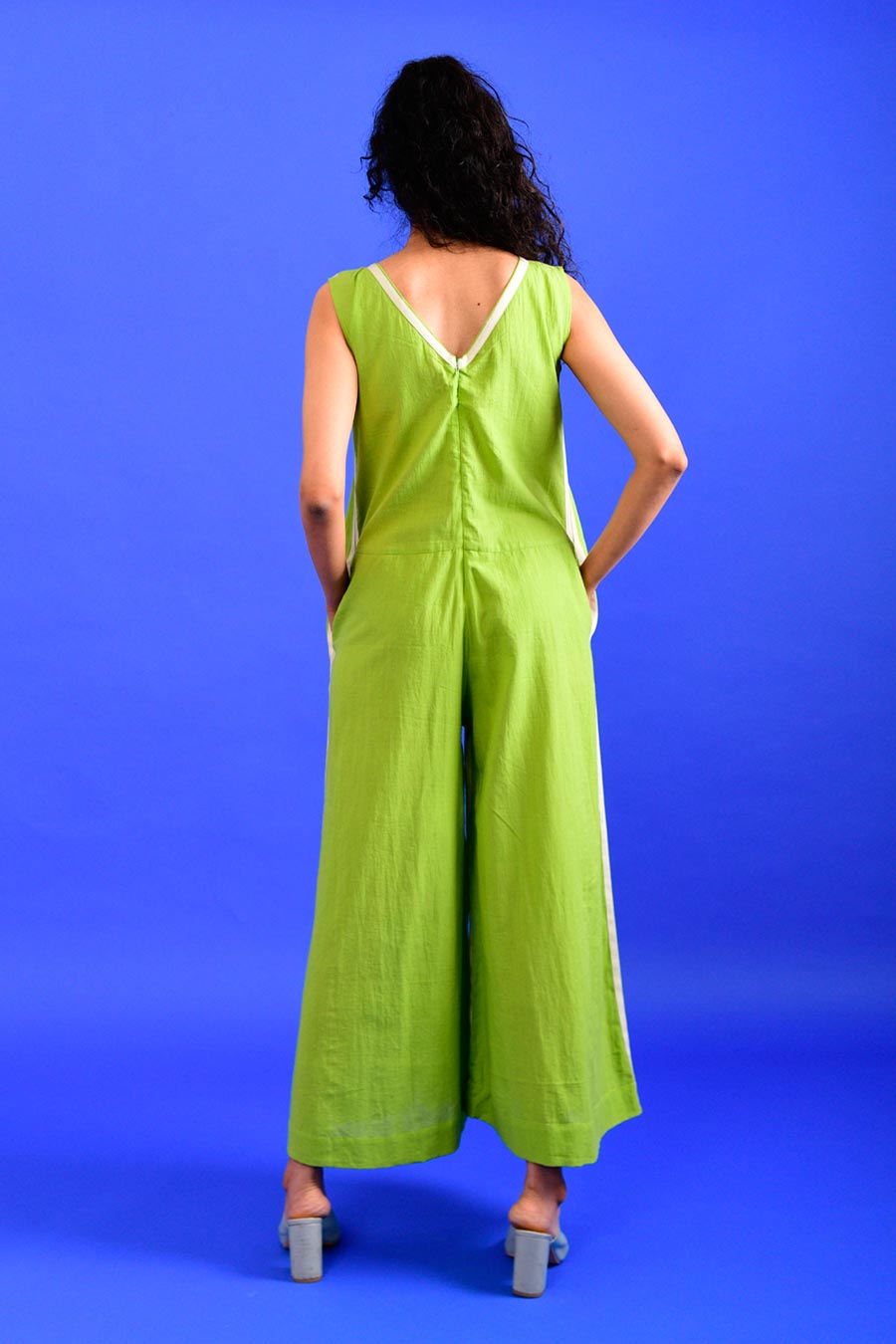 Solid Green Jumpsuit