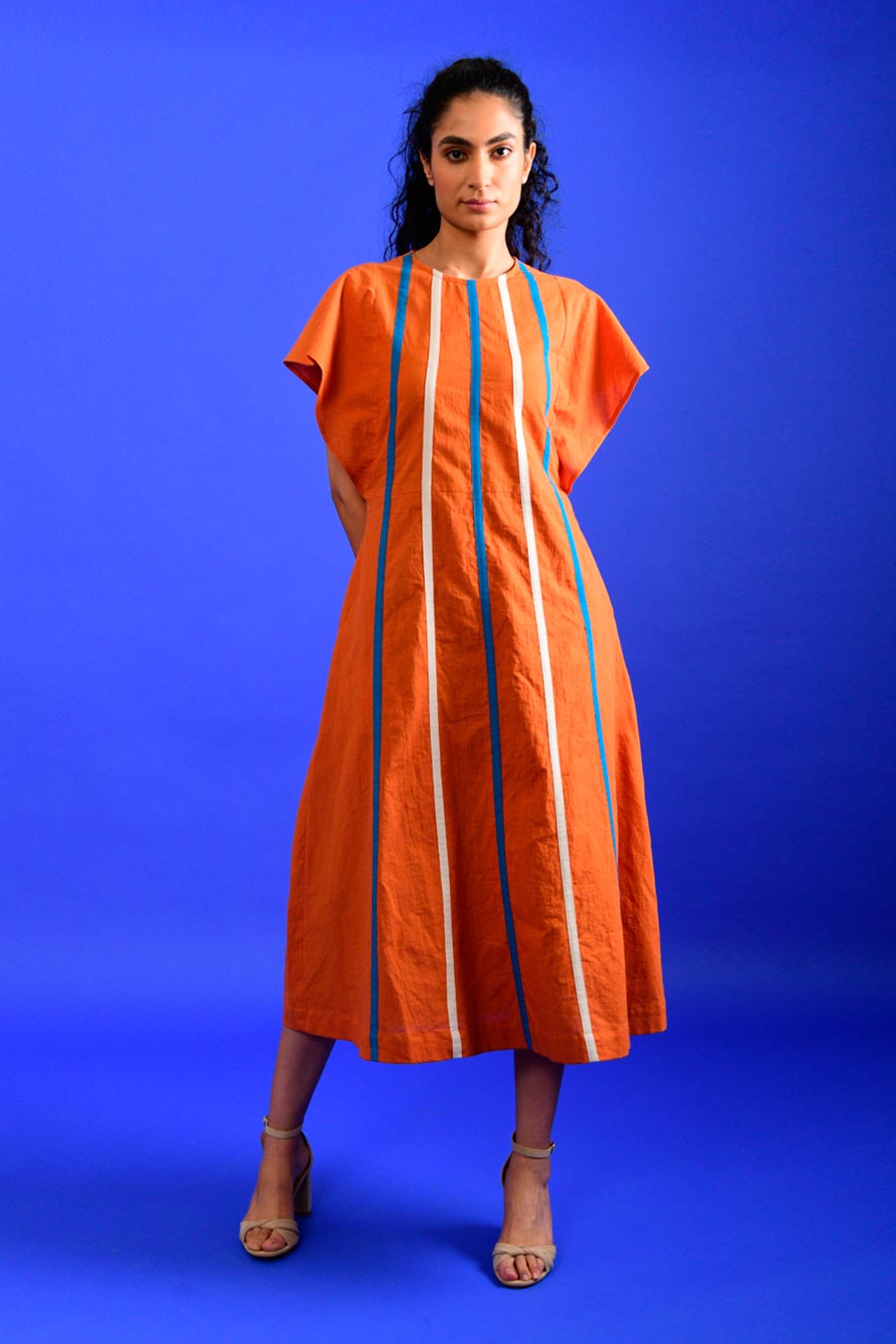 Solid Orange Dress
