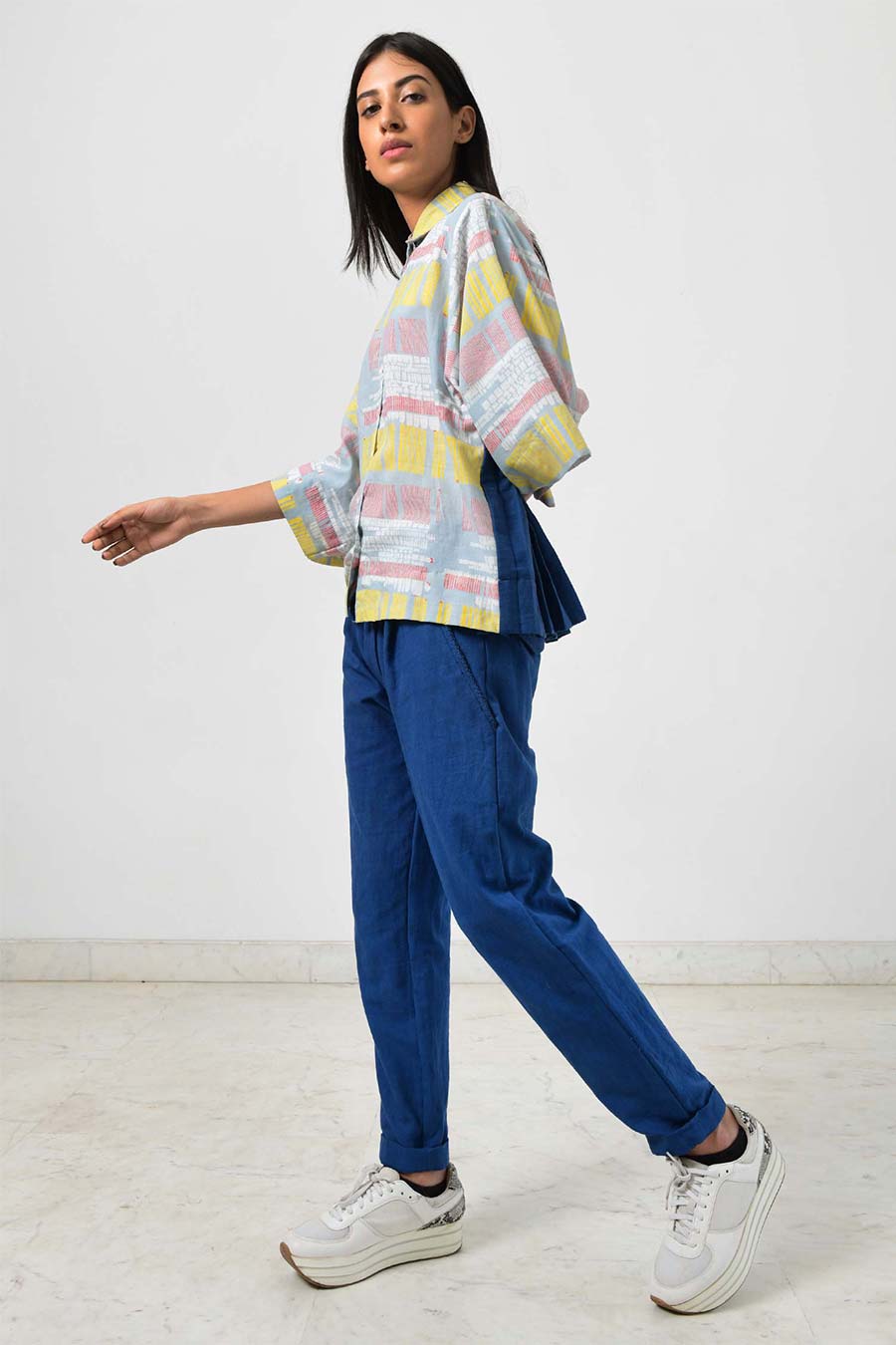 Indigo Handspun Khadi Pants