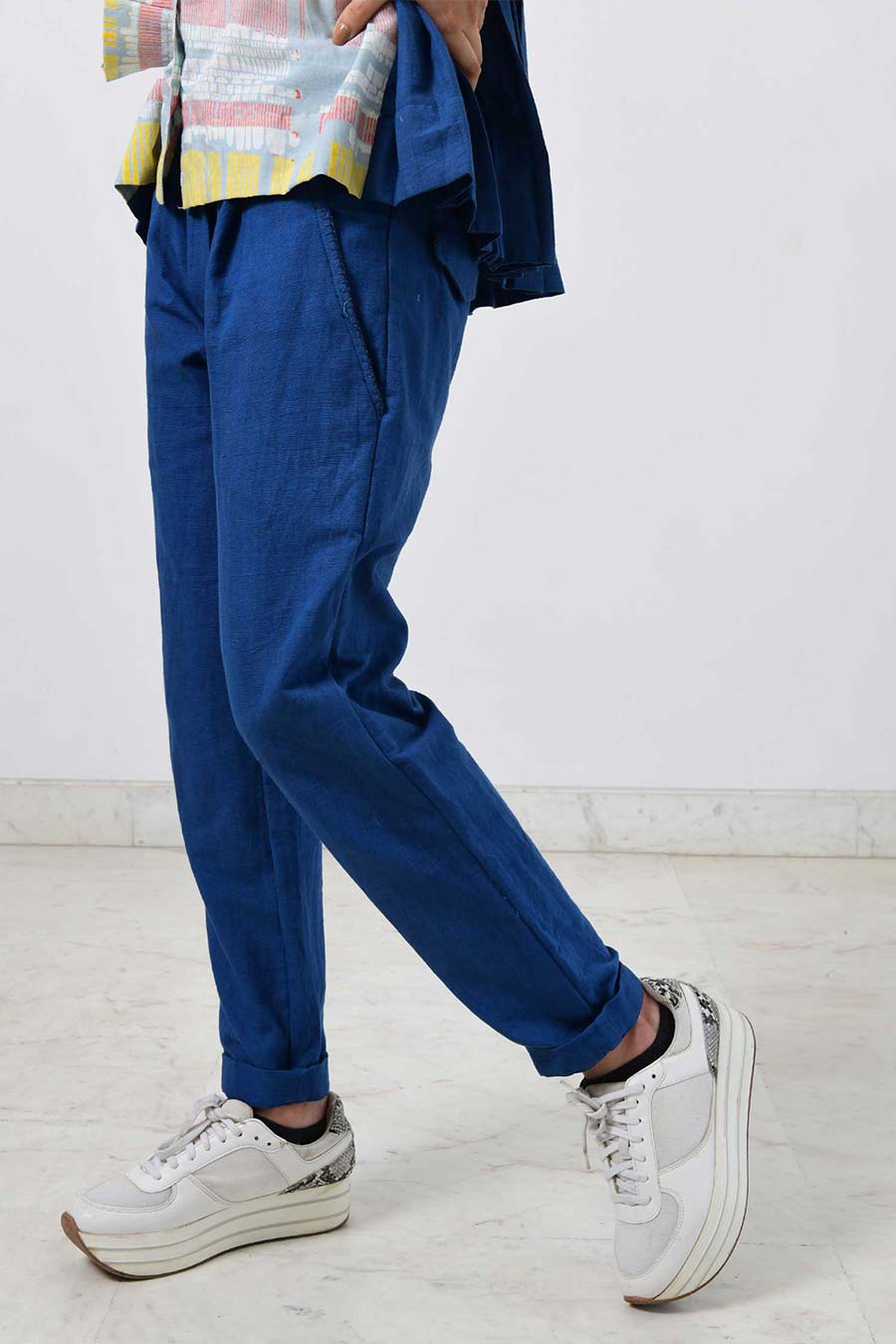 Indigo Handspun Khadi Pants