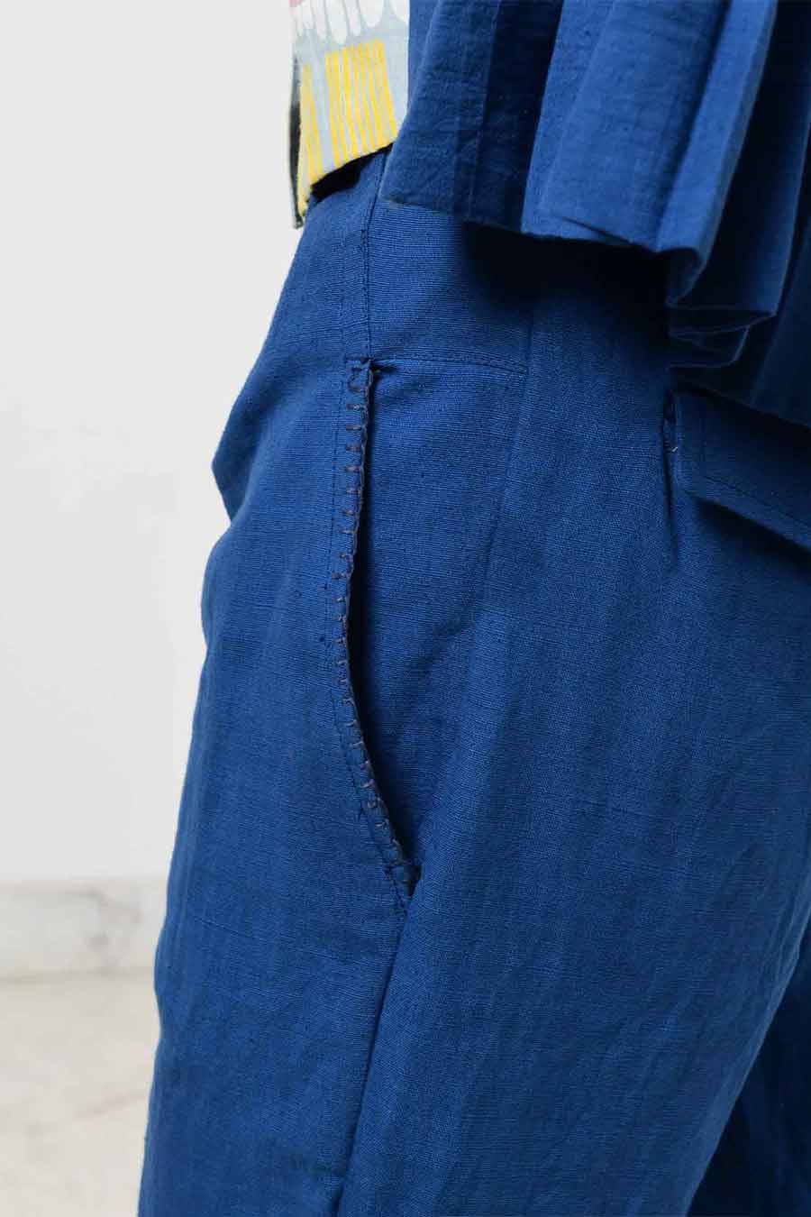 Indigo Handspun Khadi Pants