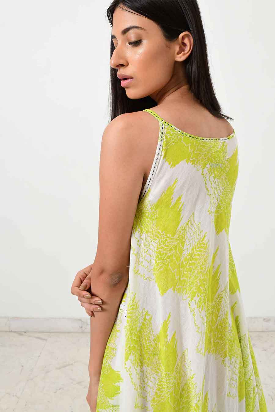 Geo Green Maxi Dress