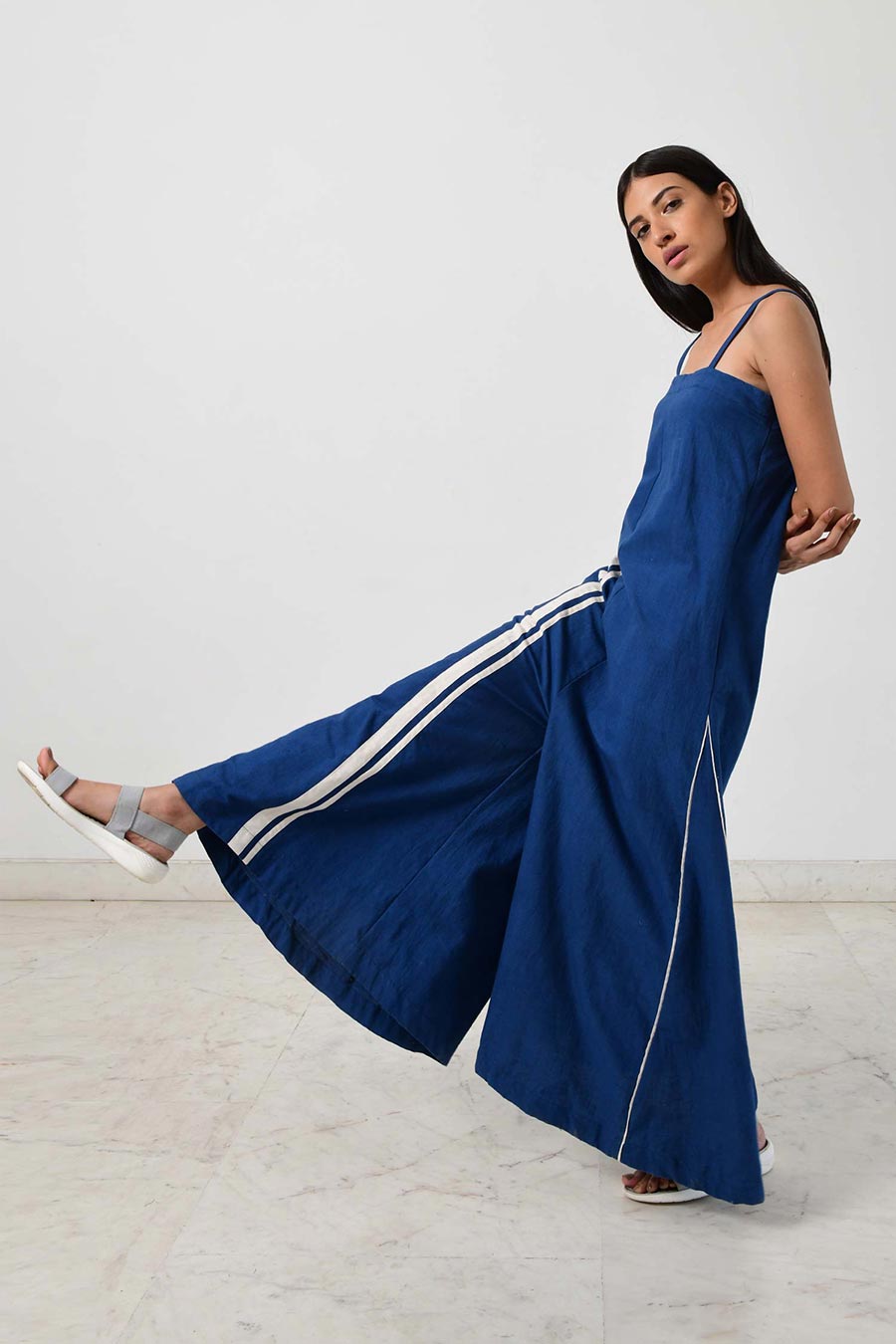 Indigo Strappy Jumpsuit