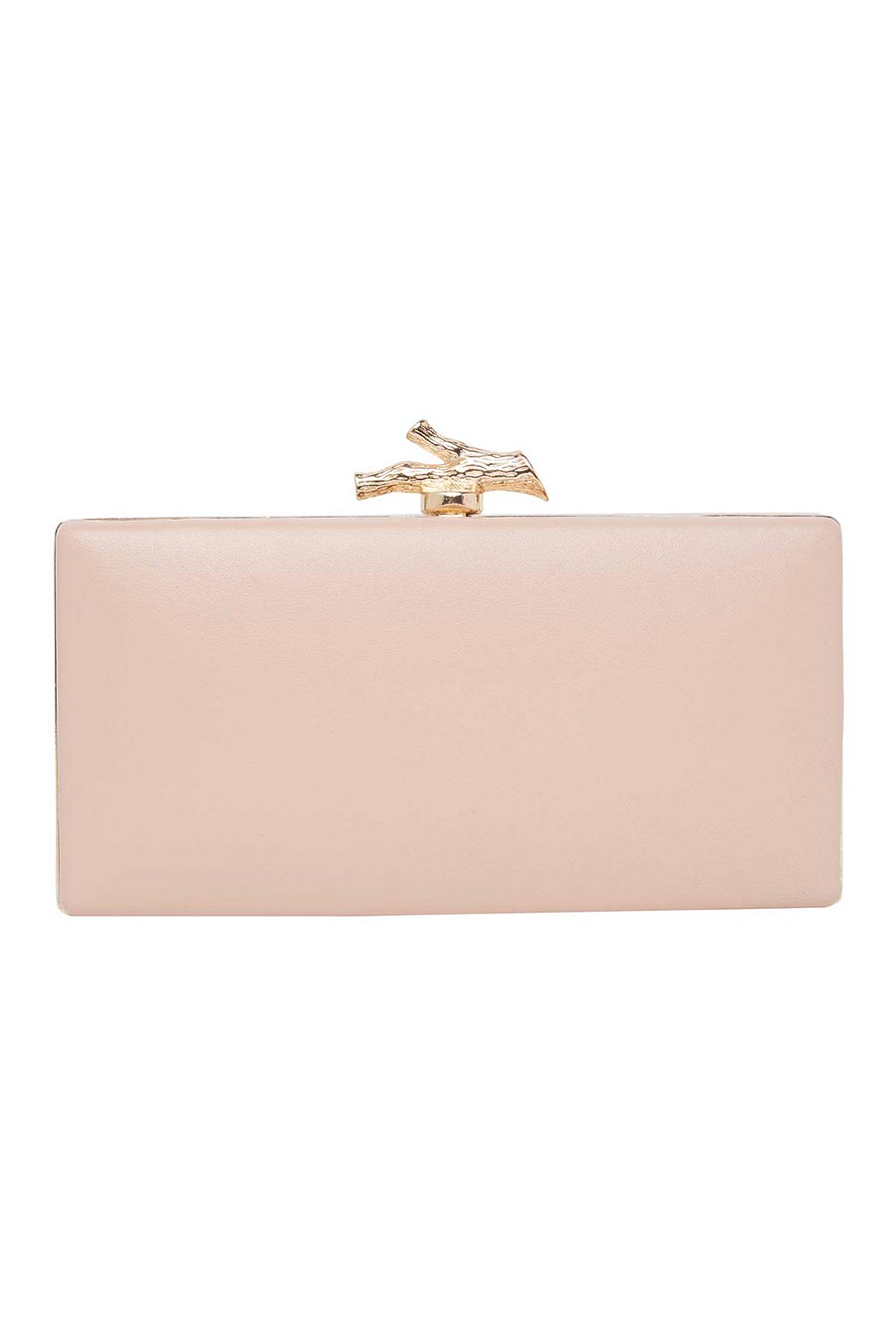 Pink Two Sided Leather Clutch