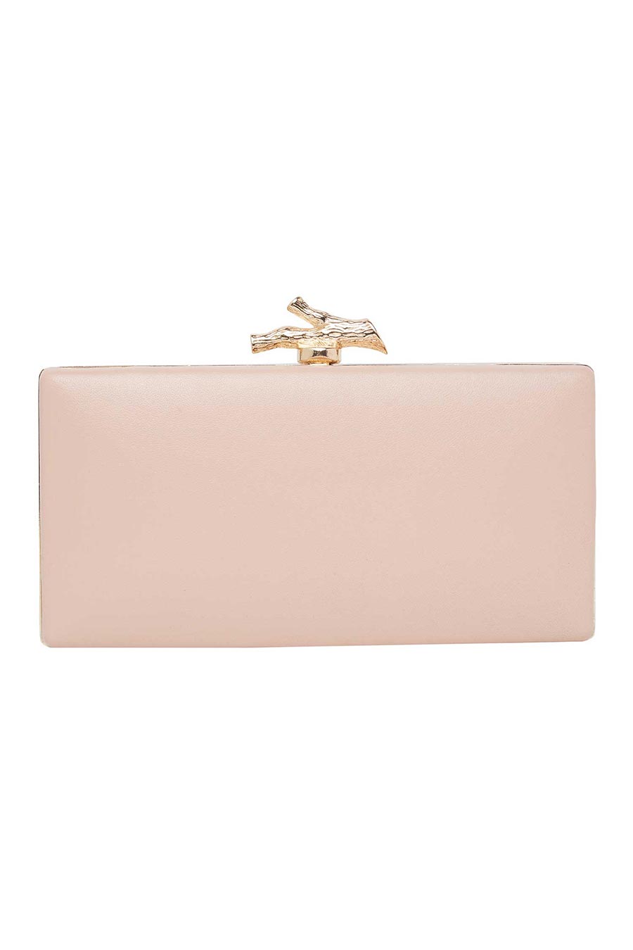 Pink Two Sided Leather Clutch