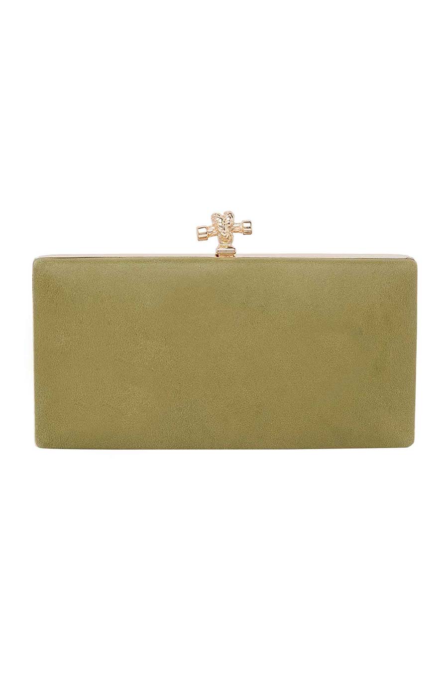 Green Two Sided Leather Clutch