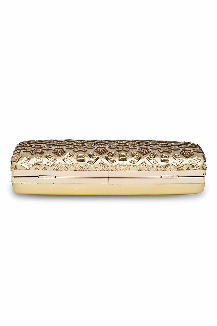 Leather Cutwork Embroidery Clutch