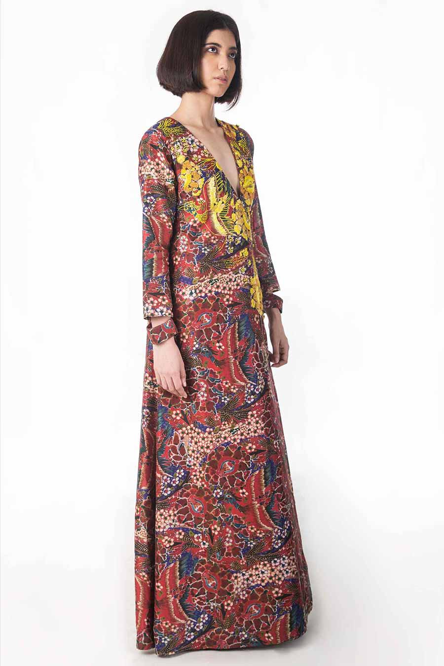 Gul Printed Kaftan Dress