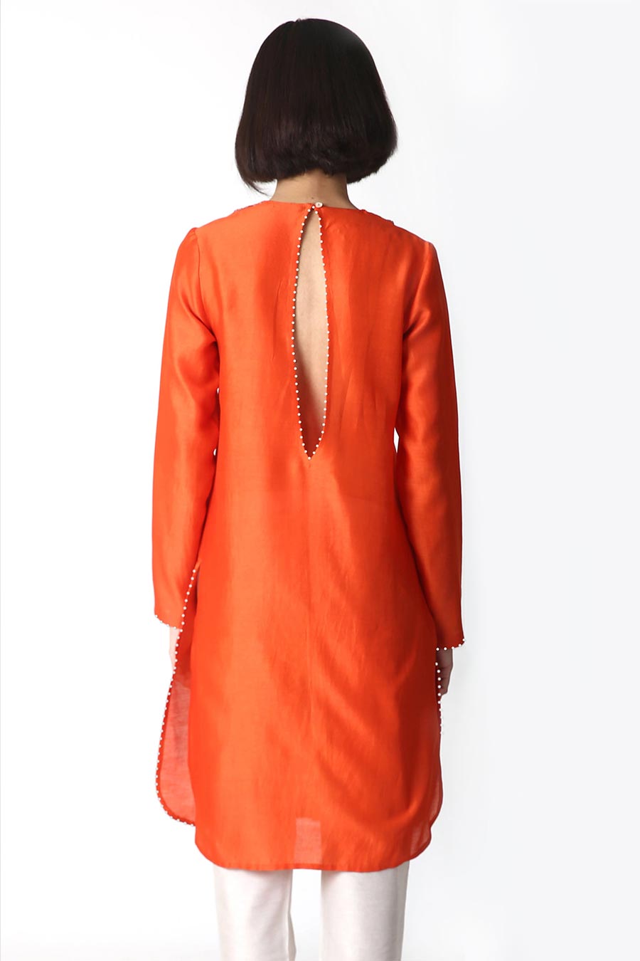 Scarlet Chanderi Tunic