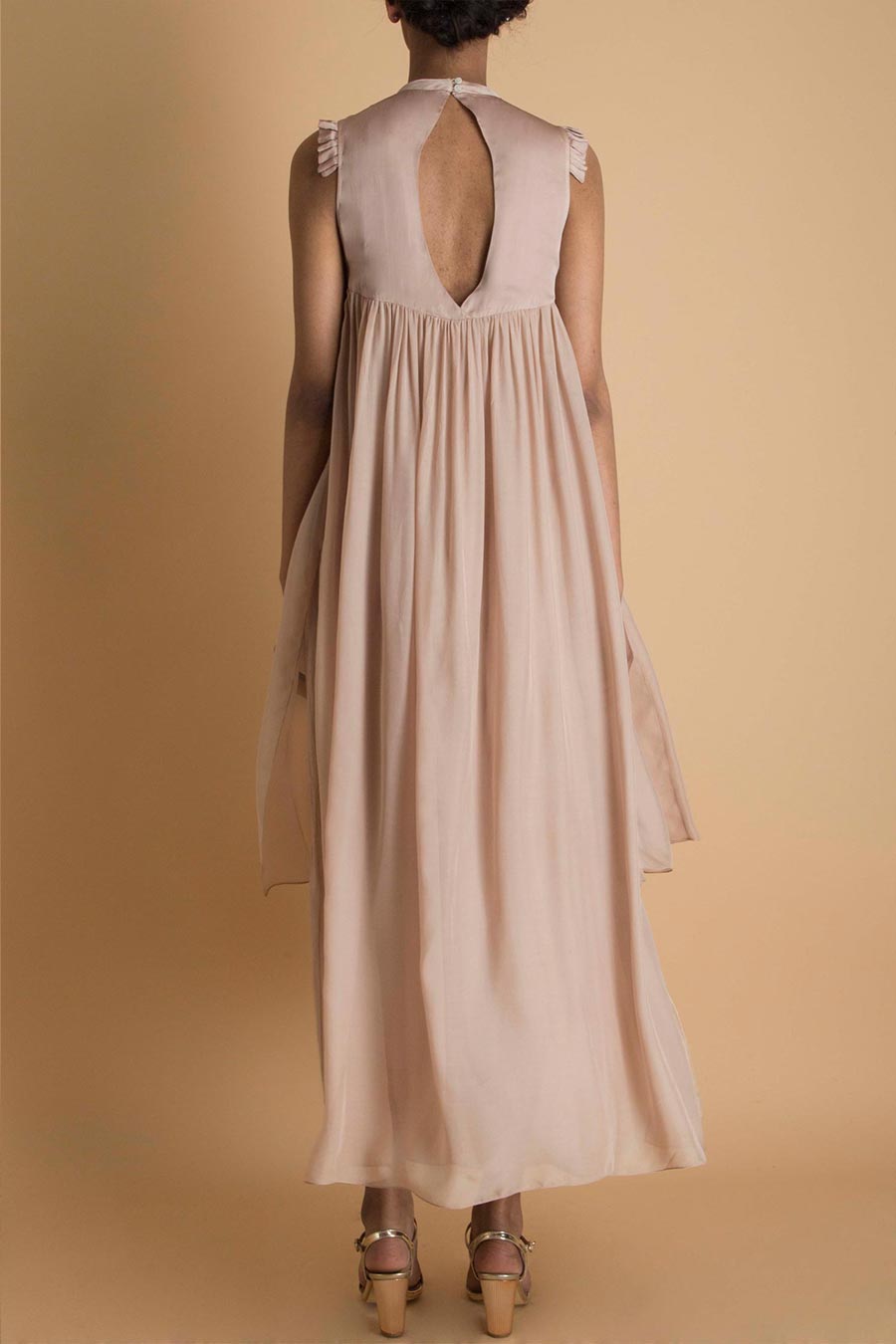 Beige Chiffon Tunic