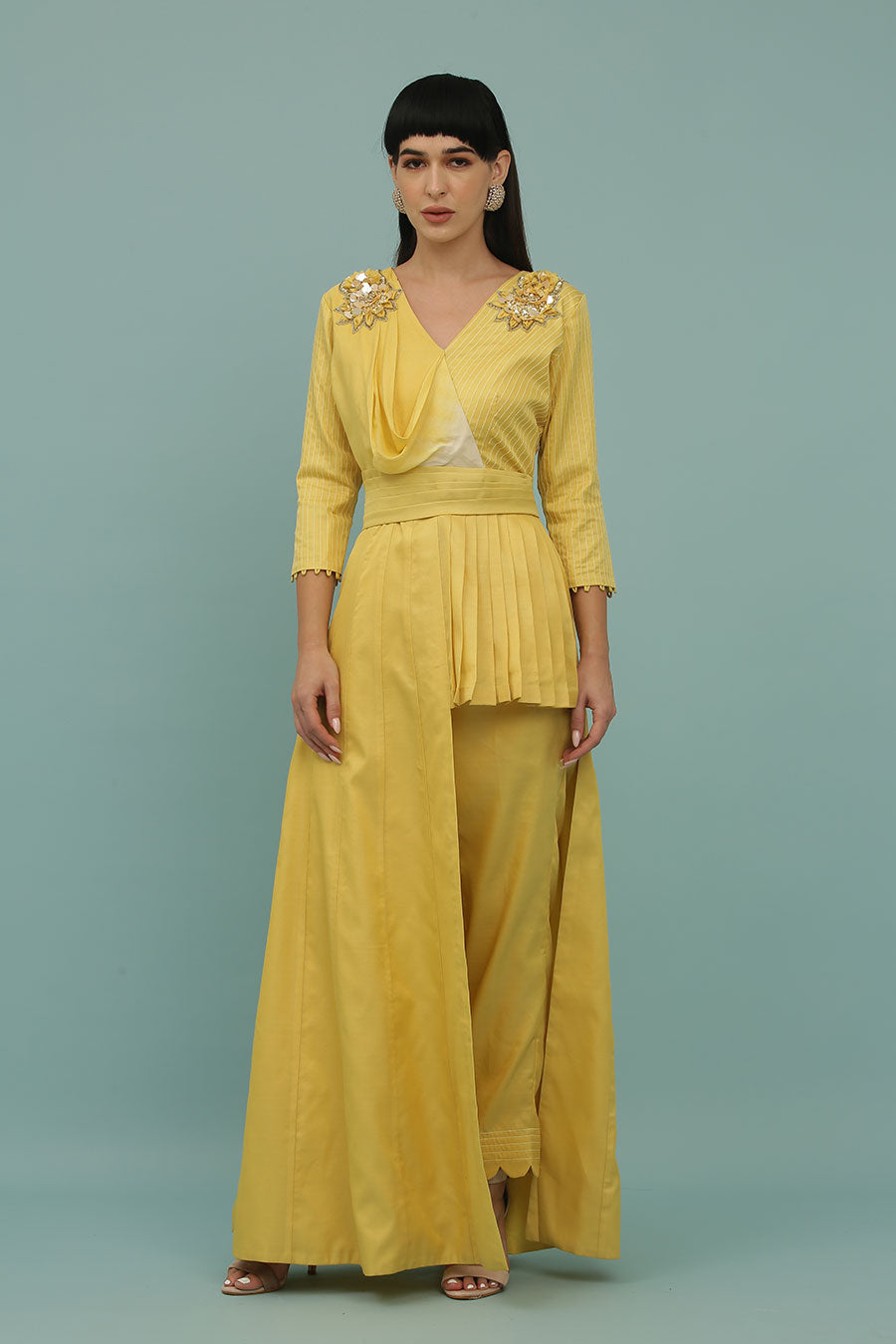 Yellow Asymmetric Co-Ord Set