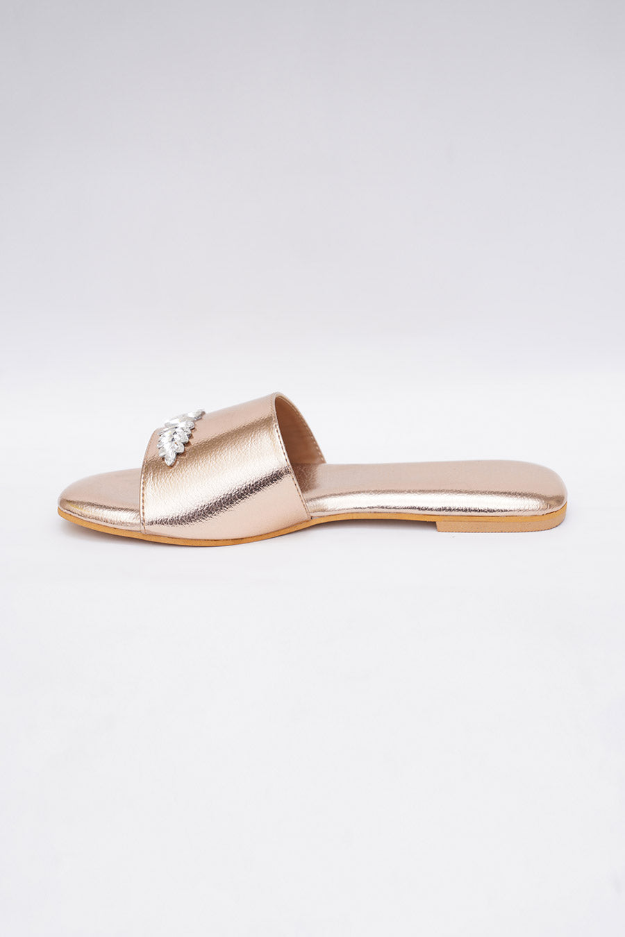 Gold Embroidered Flats