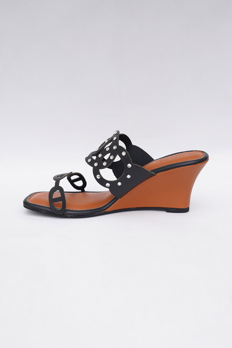 Black Swarosvki Stones Ducth Heels