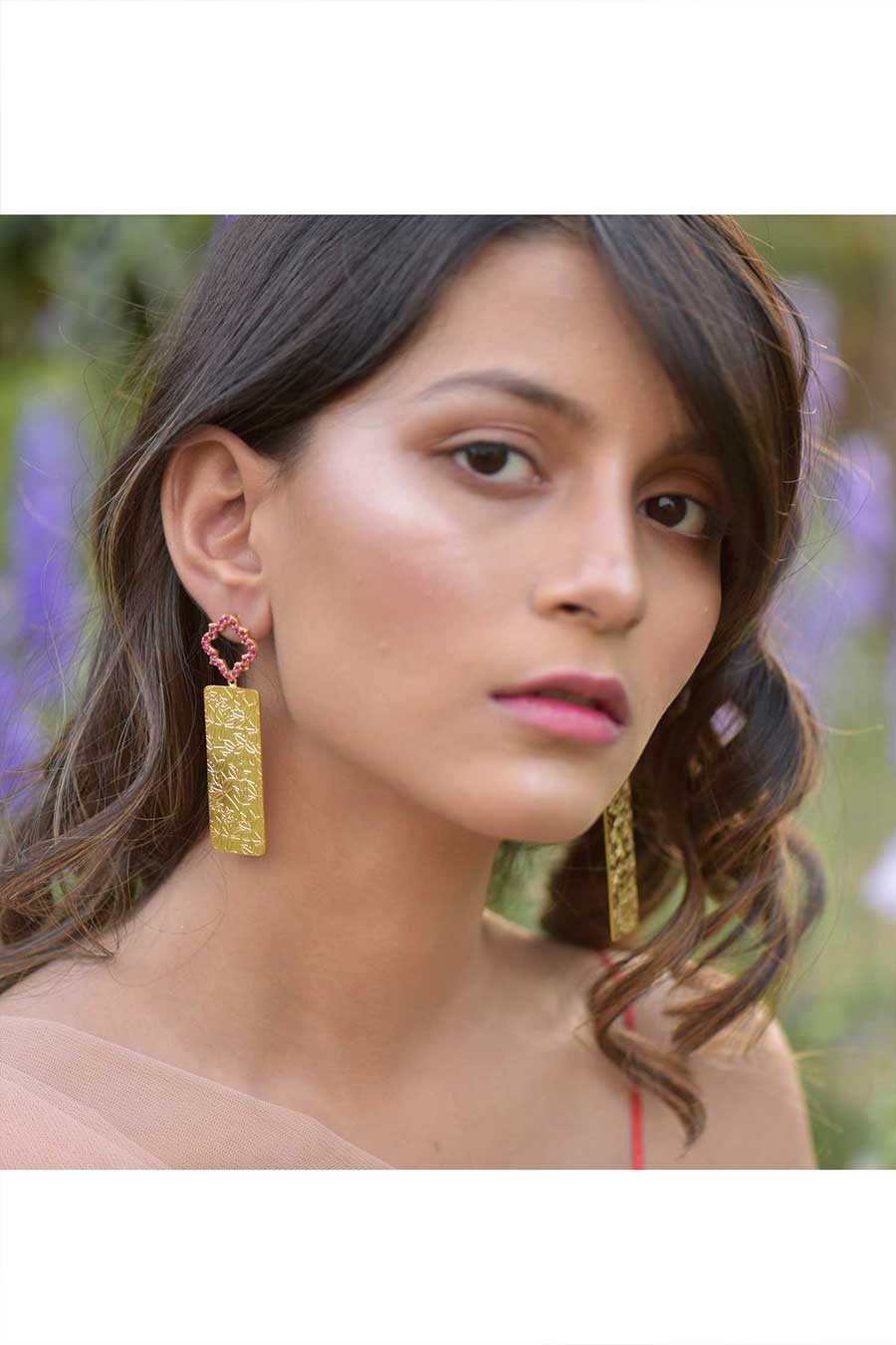 Brileto Gold Plated Silver Earrings