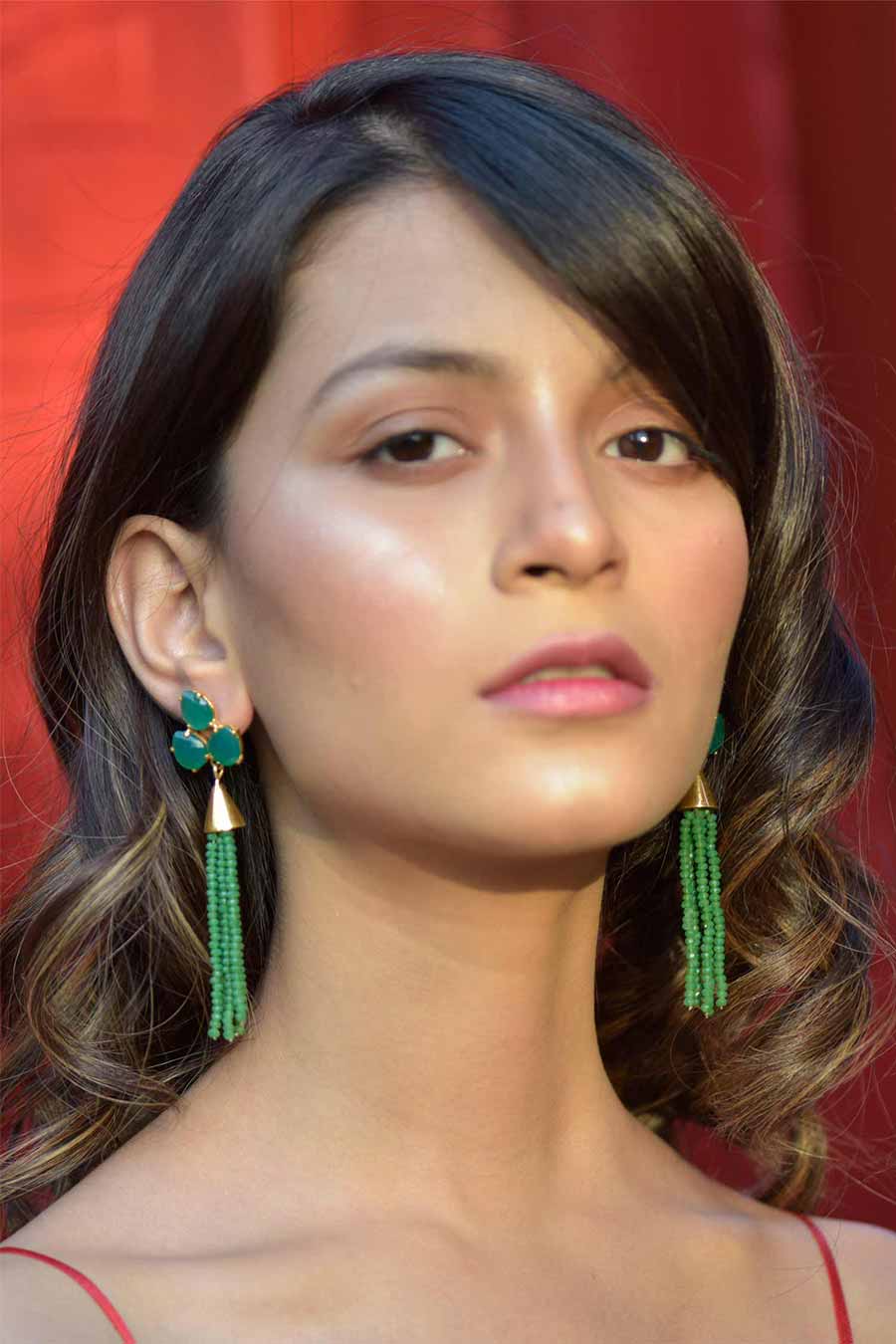 Green Onyx Meraki Earrings