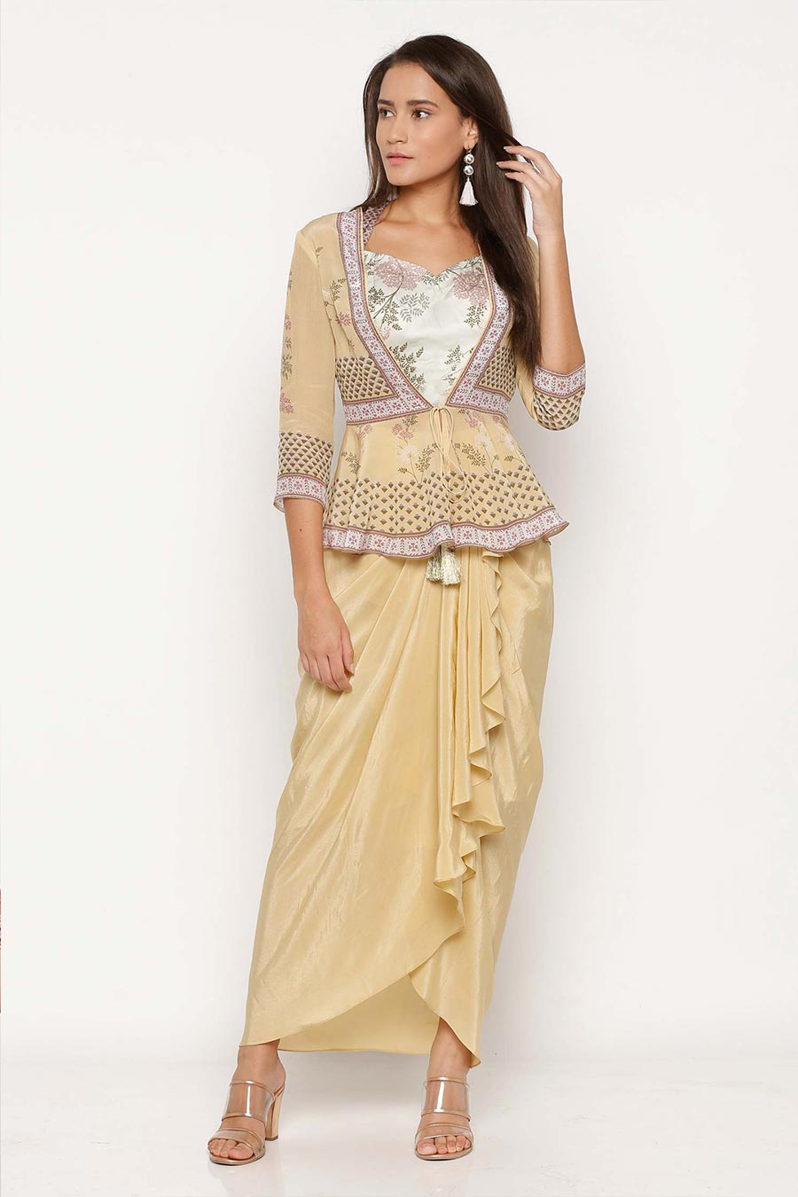 Yellow Co-Ord Set with Jacket (Set of 3)
