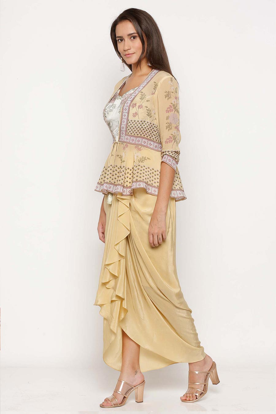 Yellow Co-Ord Set with Jacket (Set of 3)