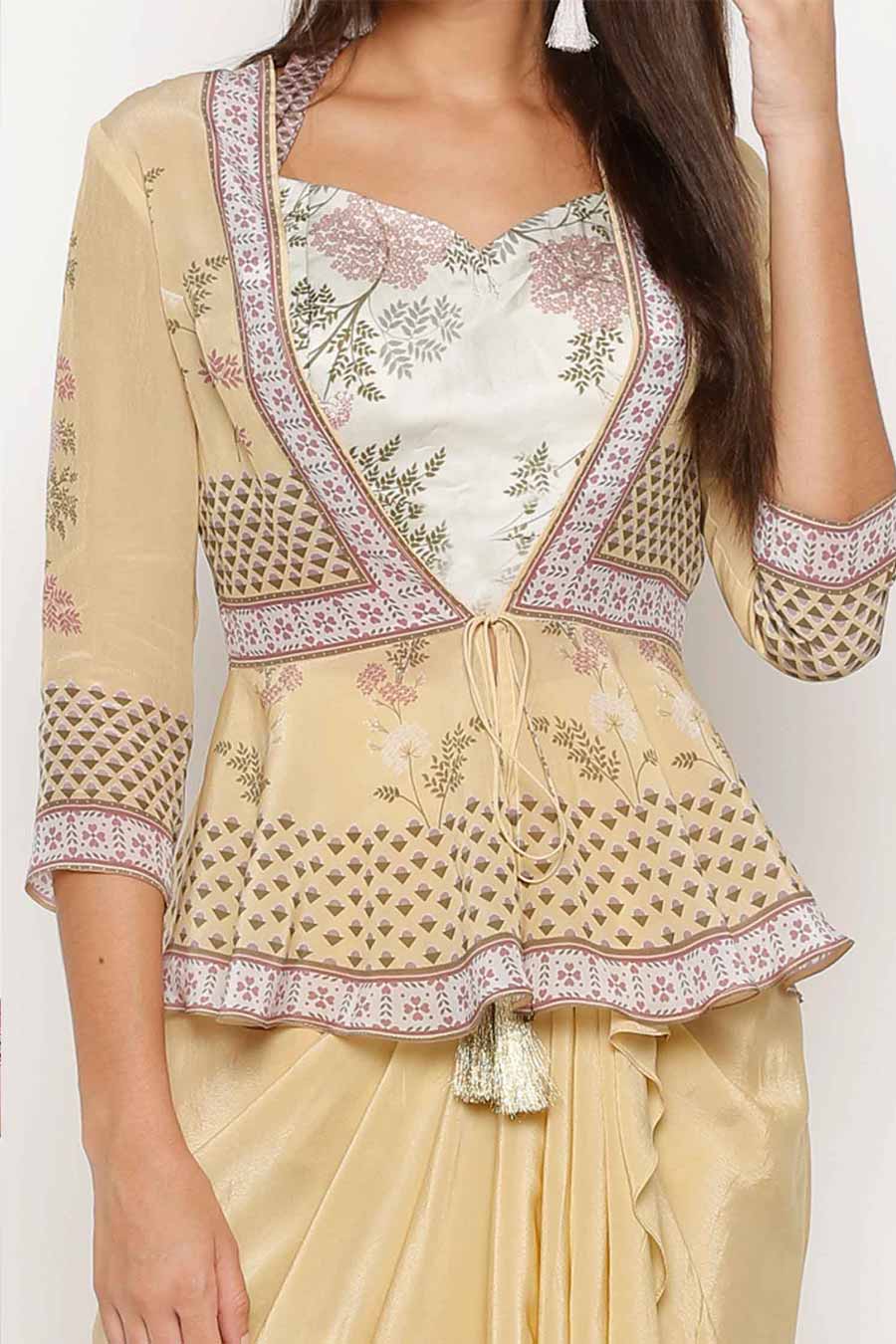 Yellow Co-Ord Set with Jacket (Set of 3)