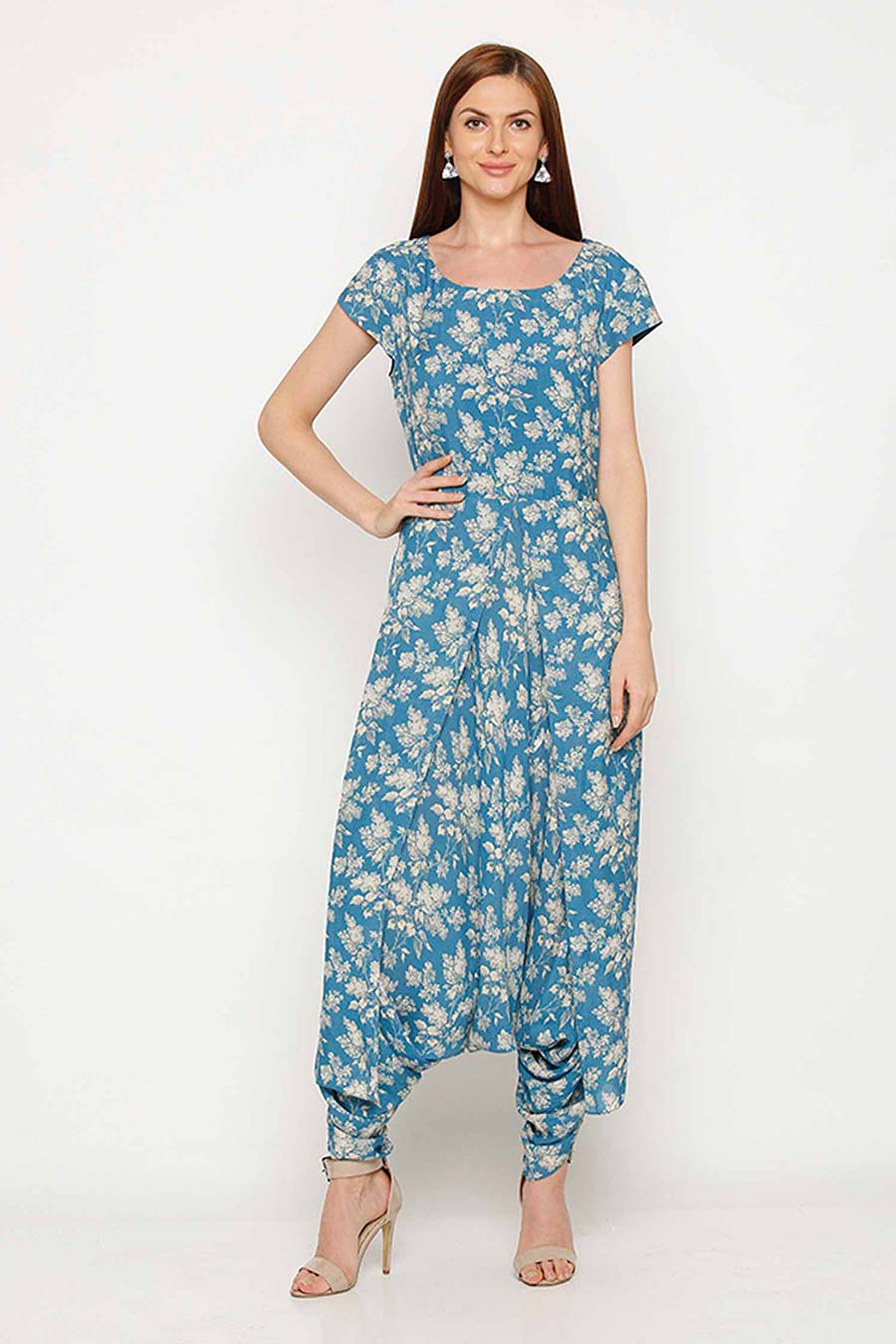 Blue Jumpsuit & Jacket Co-ord Set (Set of 2)