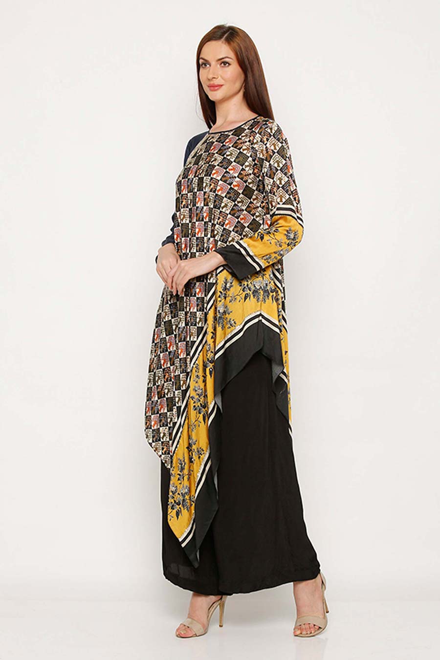 Multicolor Printed Kurta Set (Set of 2)