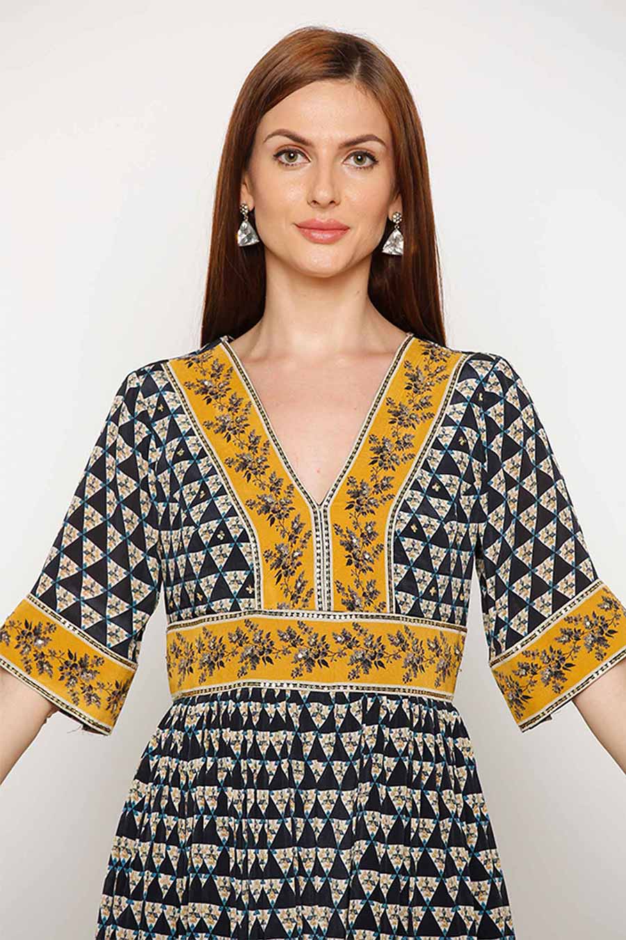 Multicolored Hand Embroidered Jumpsuit