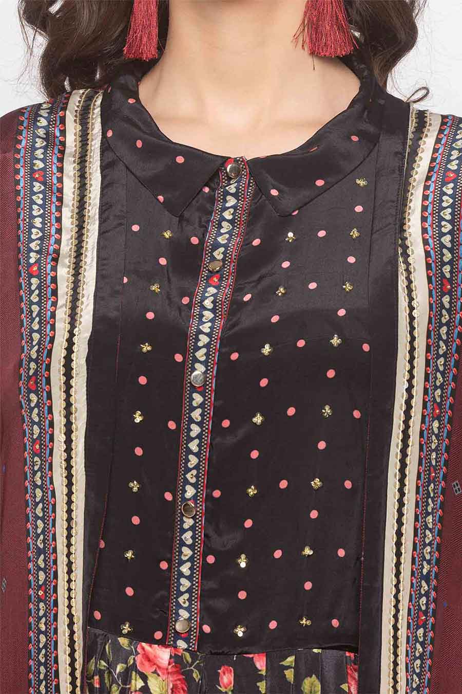 Printed Dress & Jacket Co-ord Set (Set of 2)