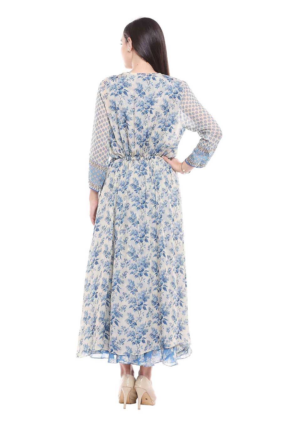 Blue Dress & Jacket Co-ord Set (Set of 2)