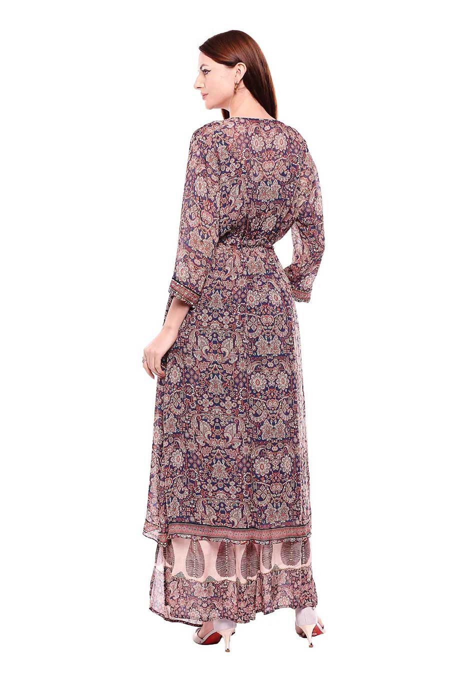 Printed Co-ord Set with Jacket (Set of 3)