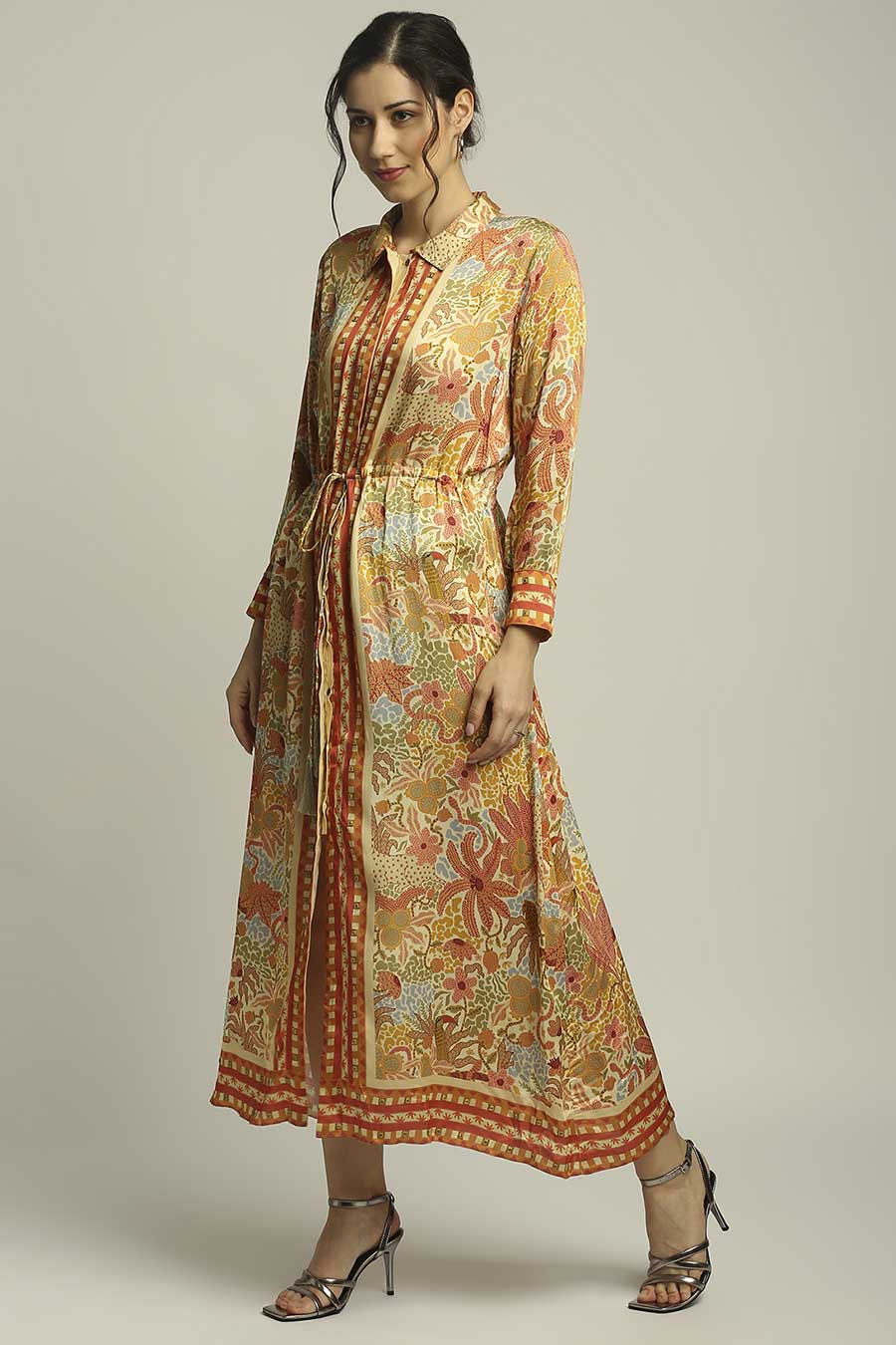 Yellow Printed Dress