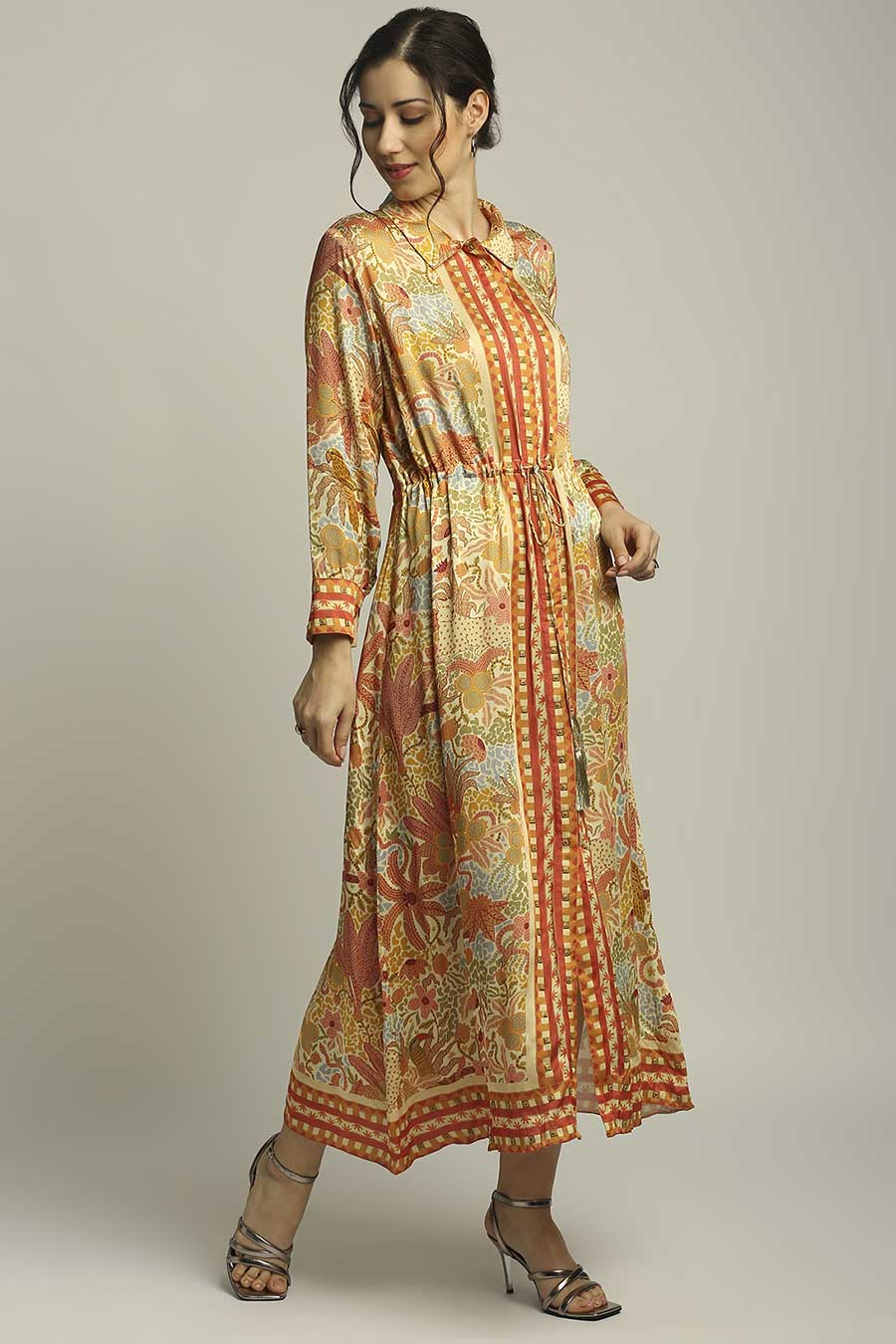 Yellow Printed Dress