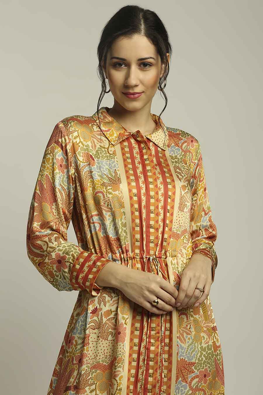 Yellow Printed Dress