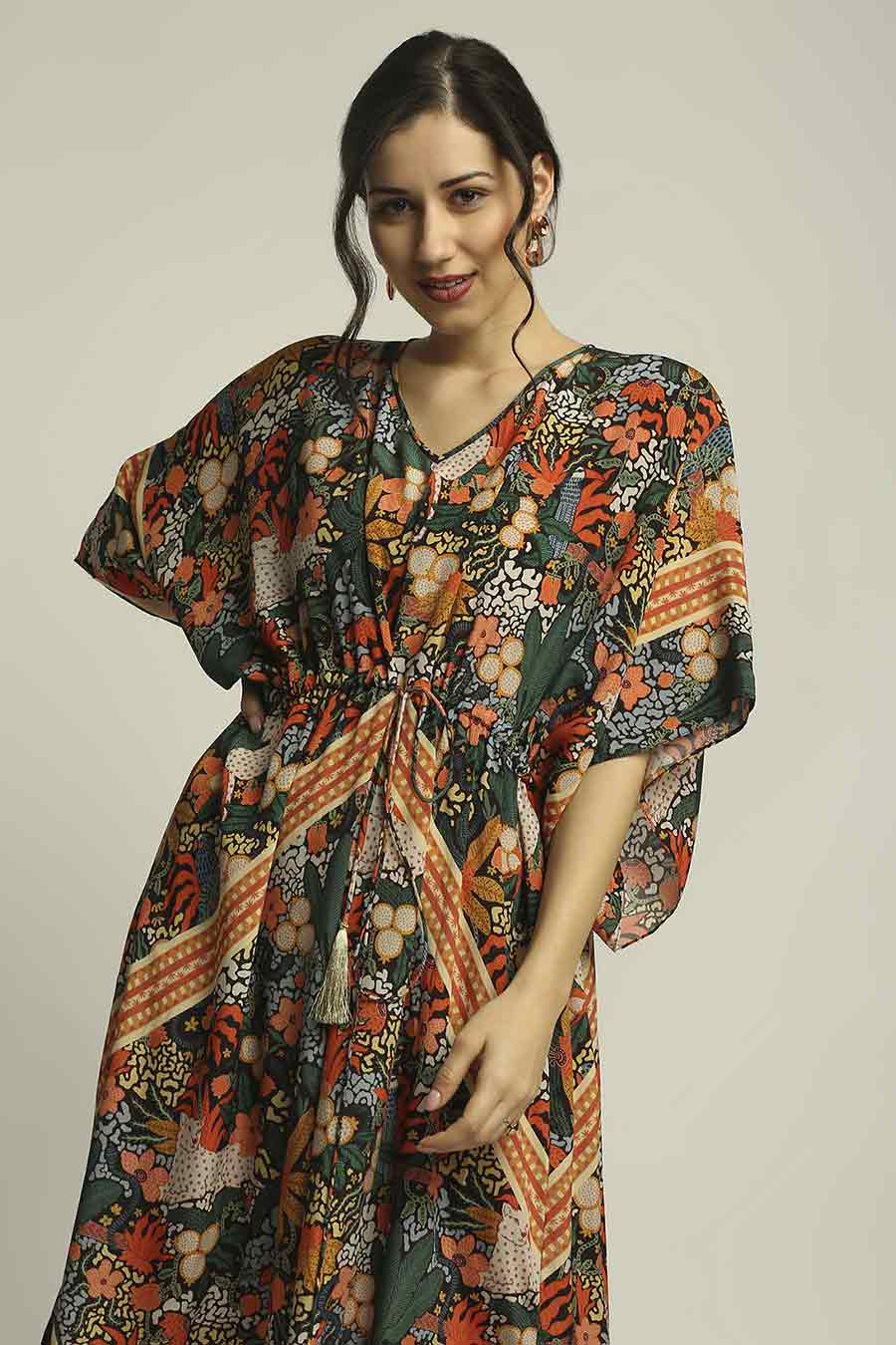 Multicolor Printed Dress