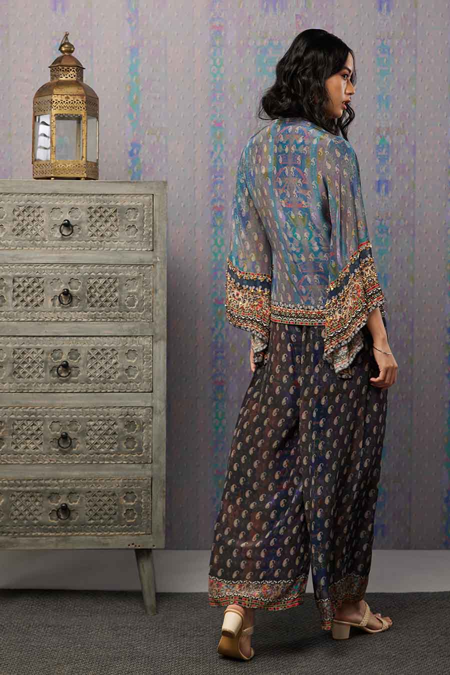 Ikaya Embroidered Angarkha Set